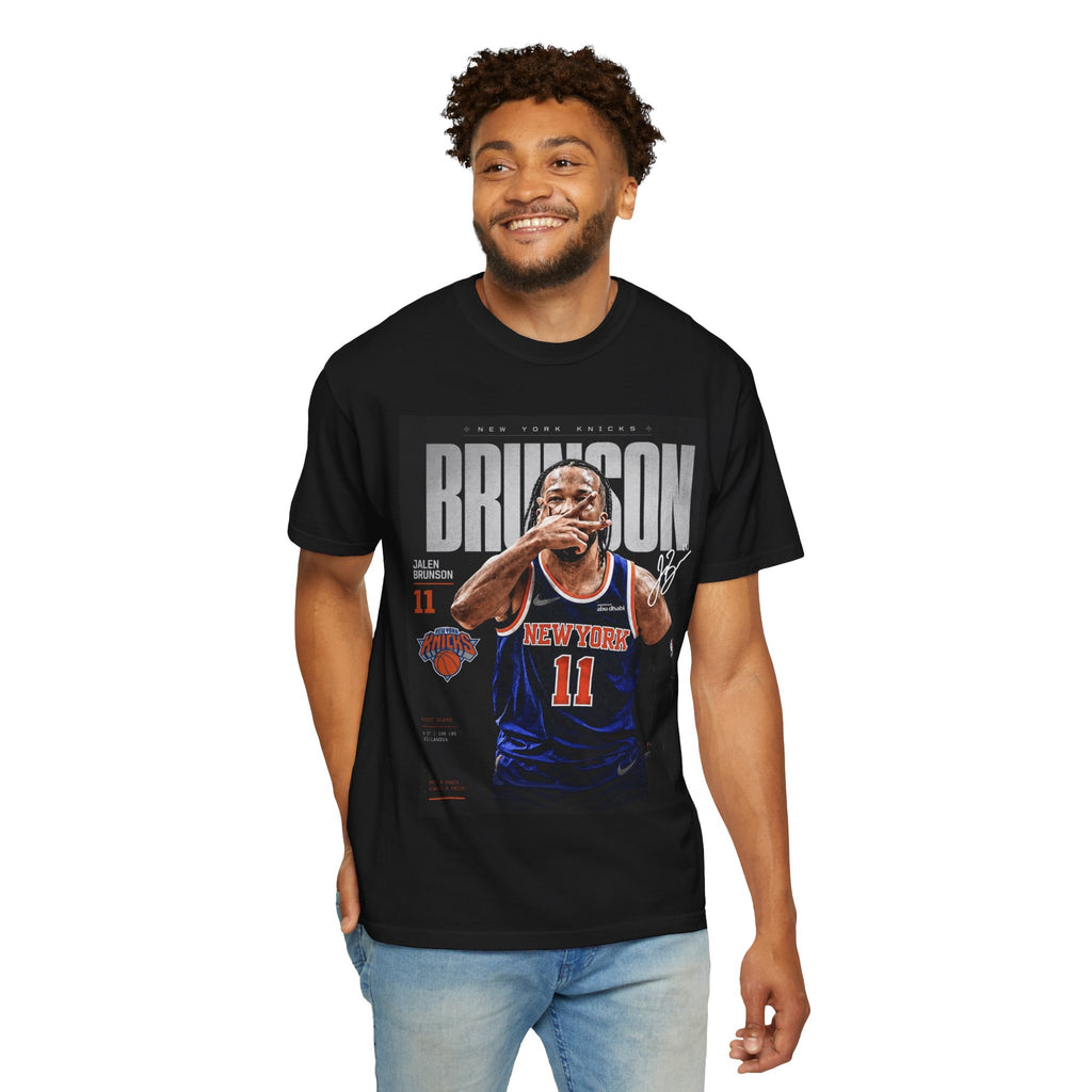 Jalen Brunson Knicks Graphic T-Shirt — Retro Basketball Fan Tee