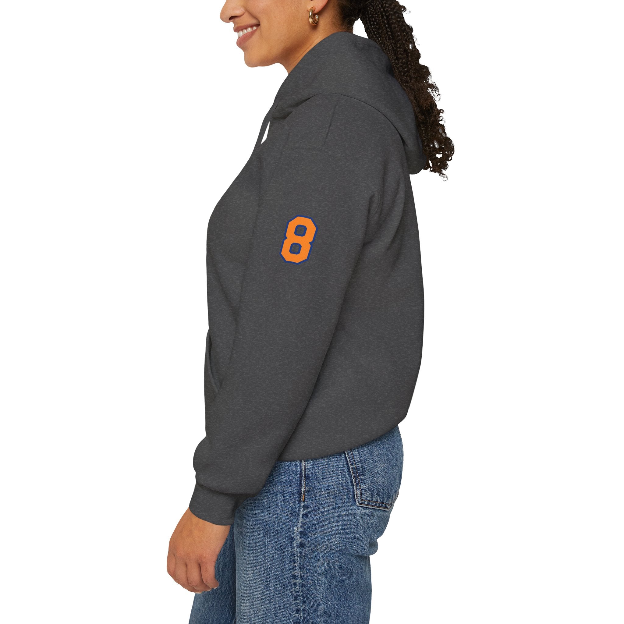 Knicks #8 Anunoby Basketball Hoodie — NYR Team Logo Back Number Sweatshirt