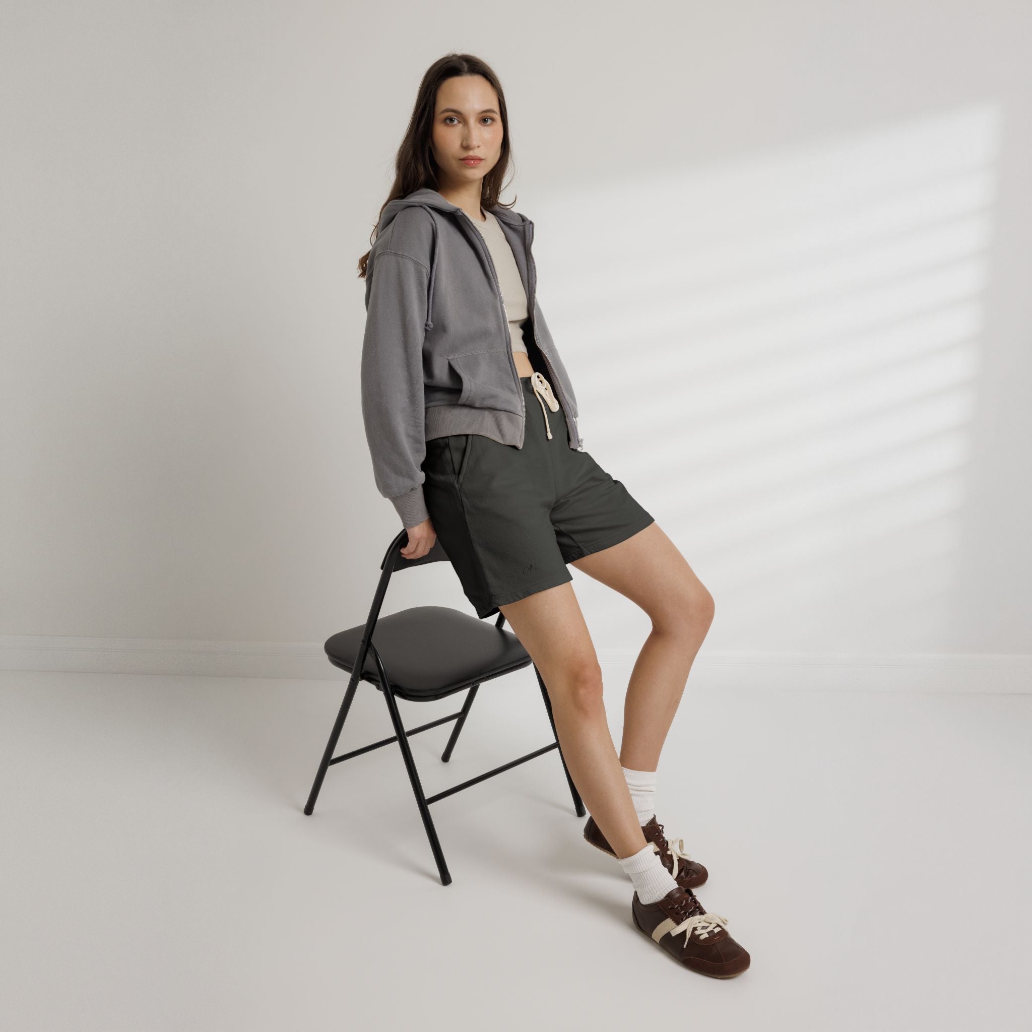 Lightweight Garment-Dyed Fleece Shorts