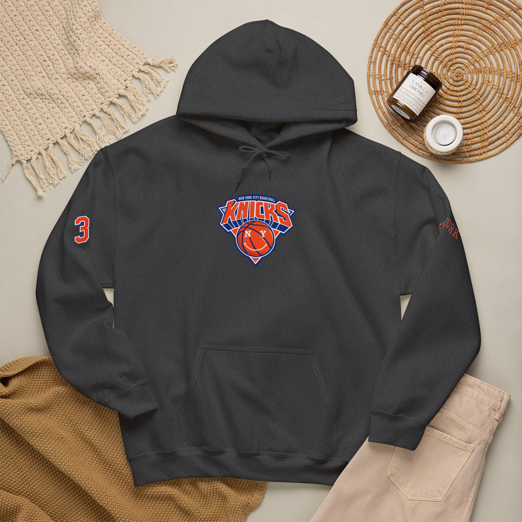 New York Knicks Jersey Hoodie — 'Towns 32' Retro Basketball Pullover