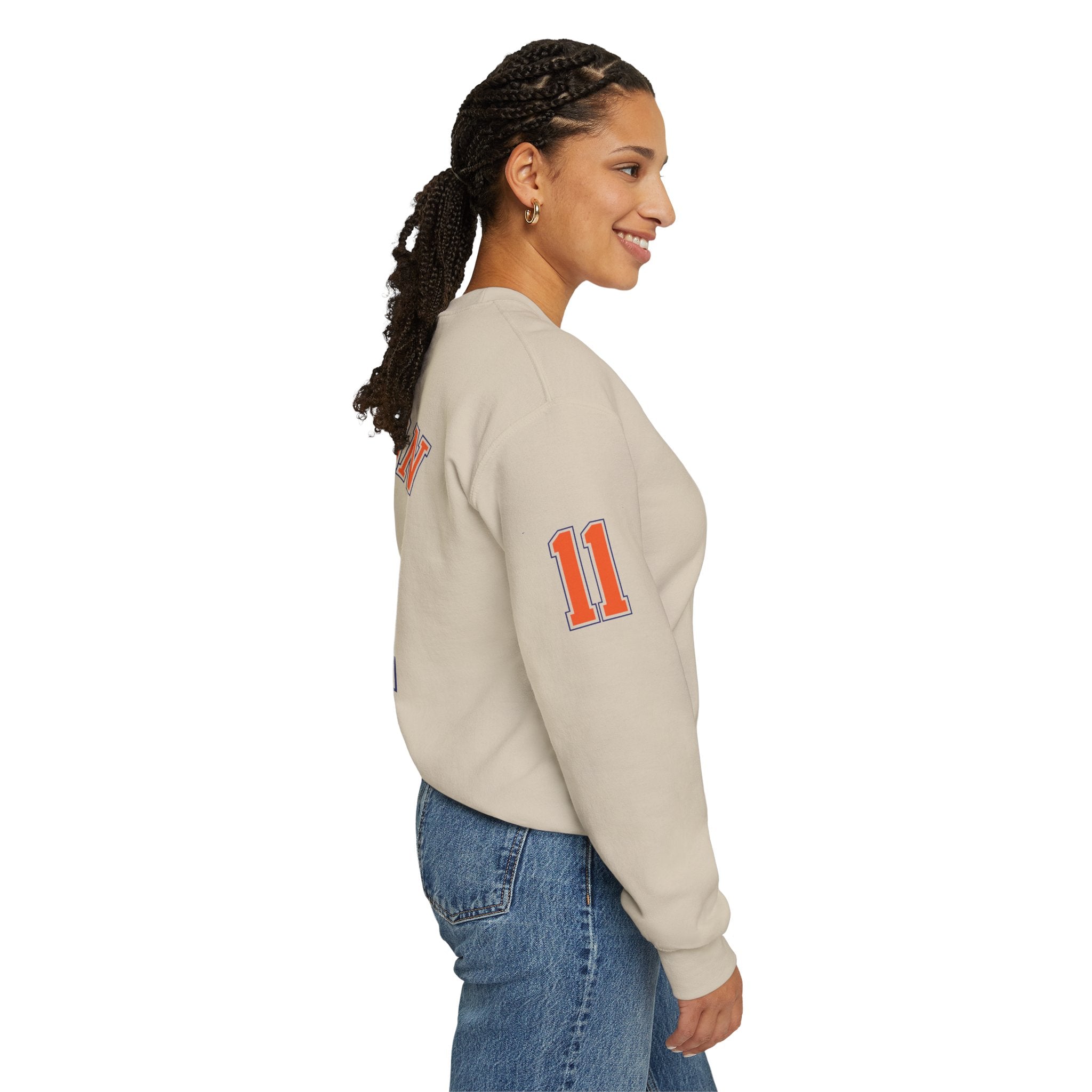 Knicks Brunson #11 Crewneck Sweatshirt — New York Basketball Pullover