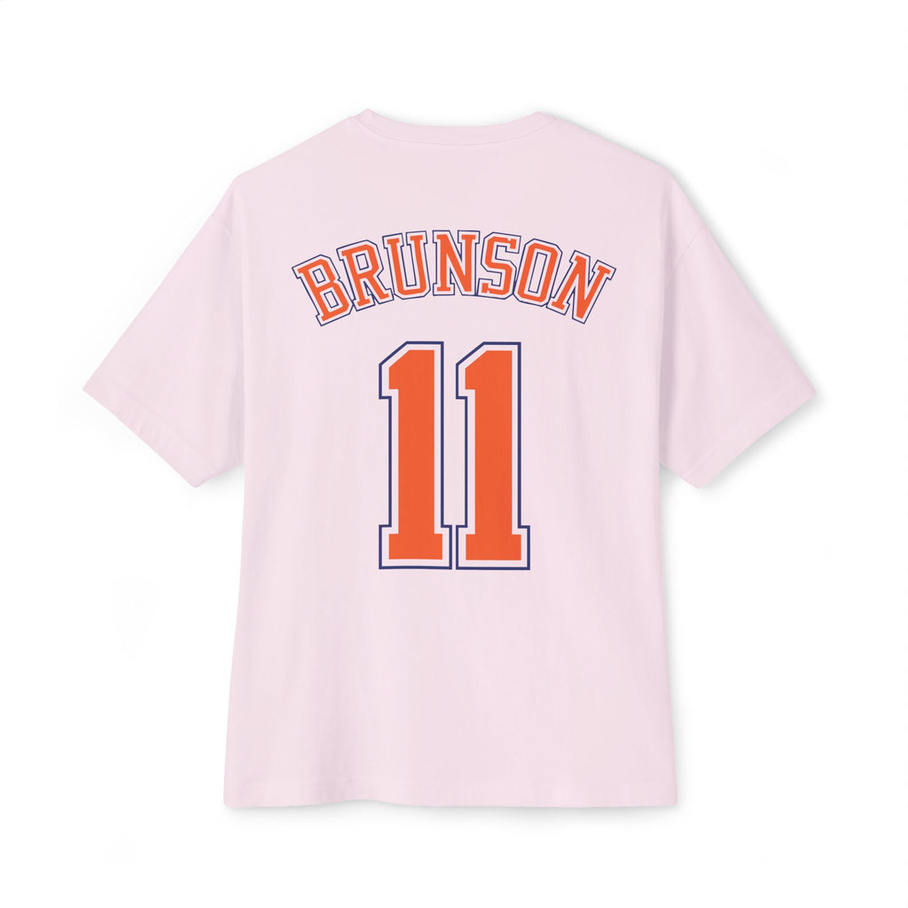 Knicks Brunson #11 Oversized Boxy Tee — NY Basketball Fan Shirt