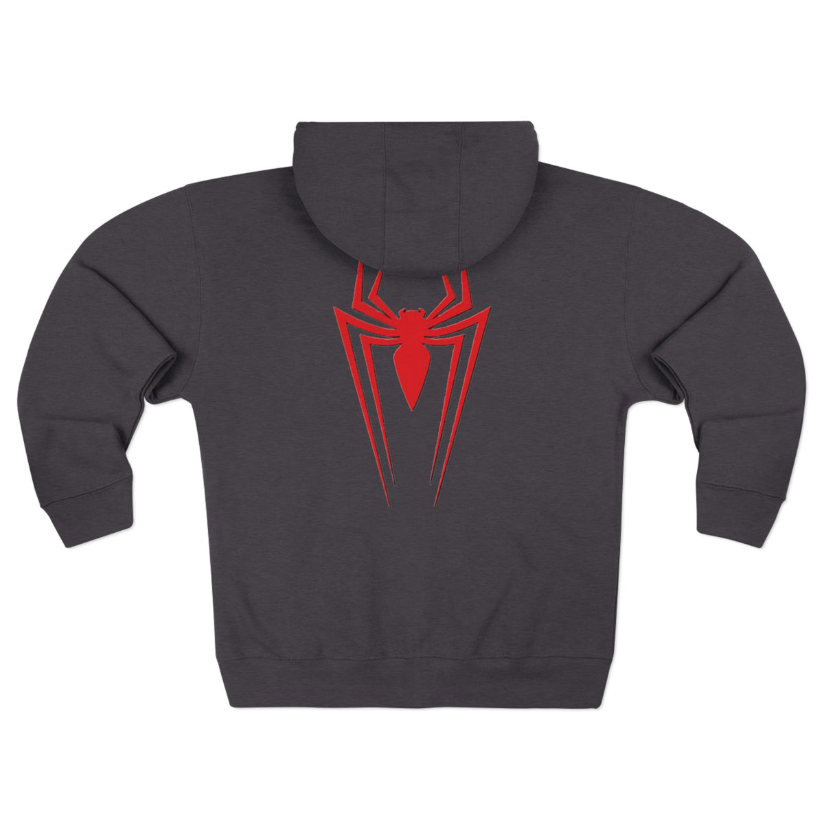 Spider Emblem Zip Hoodie
