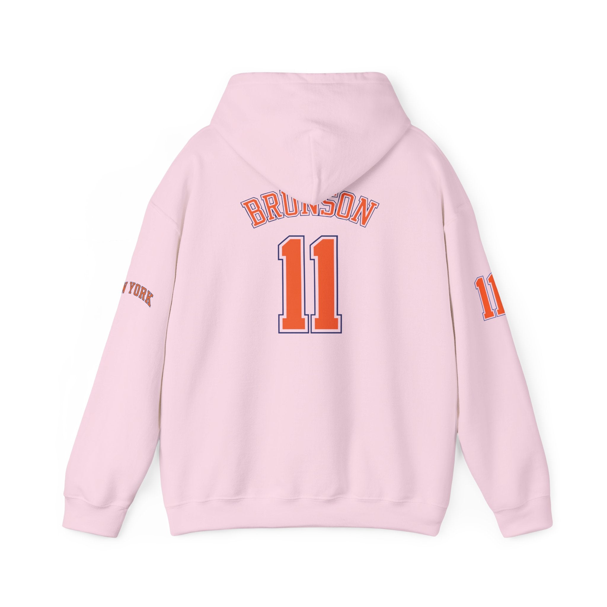 Knicks Jersey Hoodie — Brunson #11 White Basketball Pullover