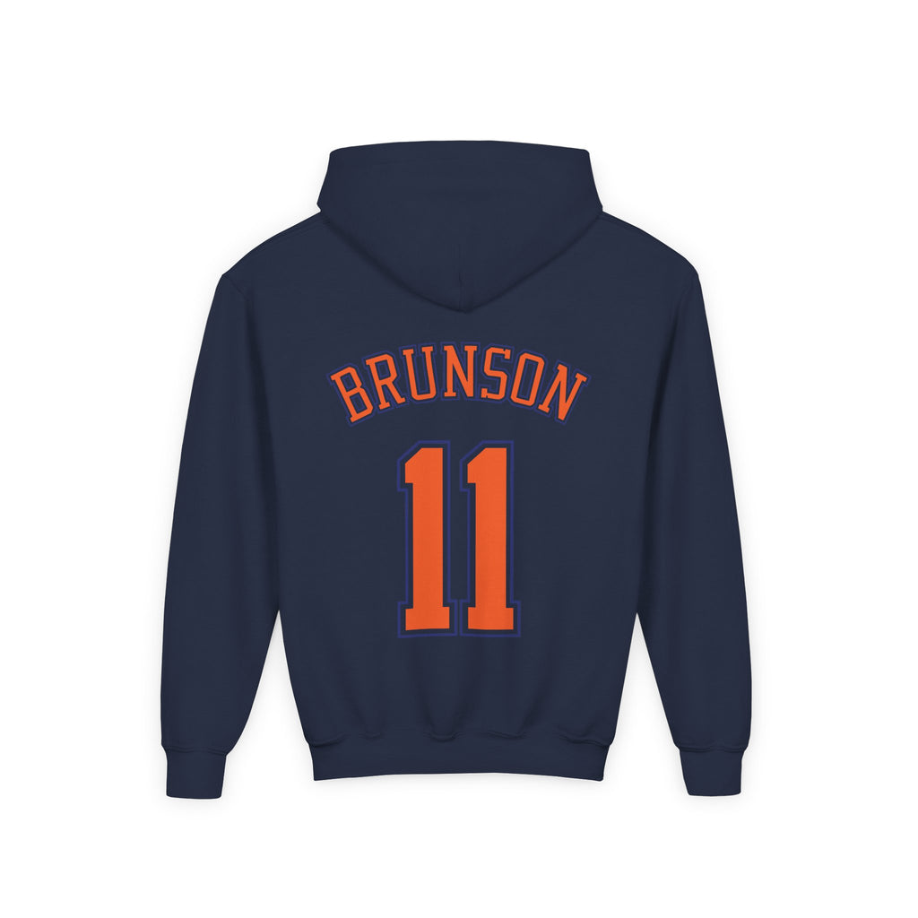 Youth Knicks 'Brunson 11' Basketball Hoodie - Team Logo Youth Sweatshirt