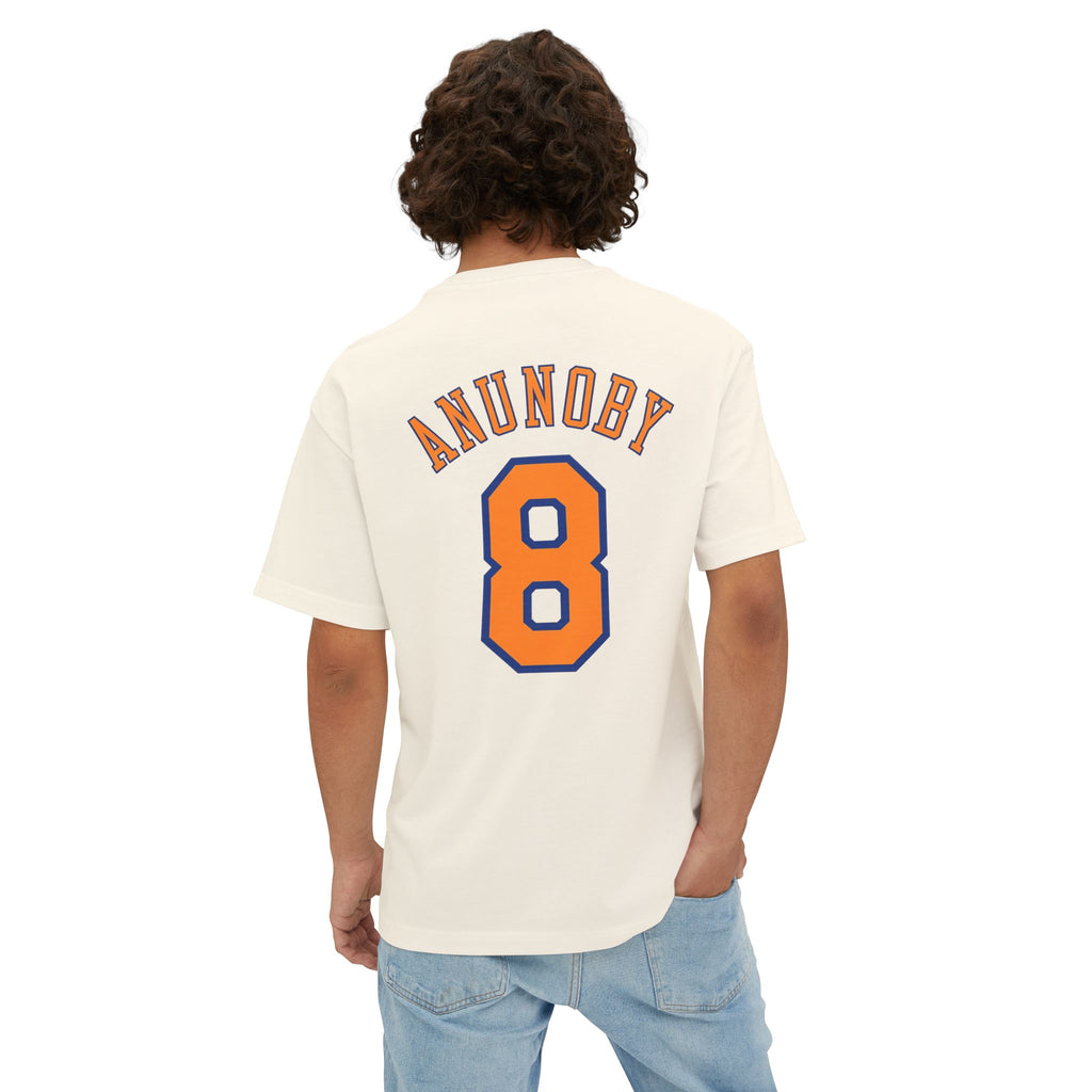 Knicks Anunoby #8 Boxy Tee — Retro Basketball Jersey Shirt